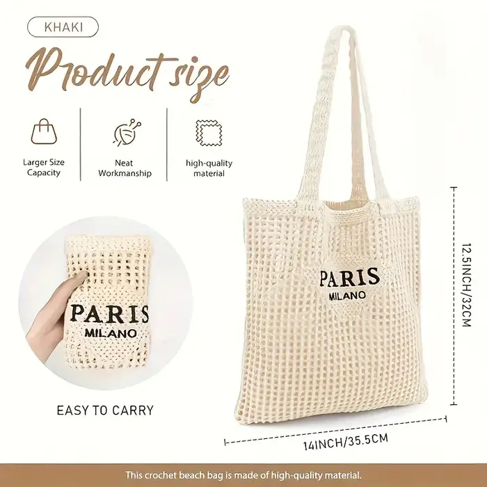 Sac de plage artisanal à bandoulière