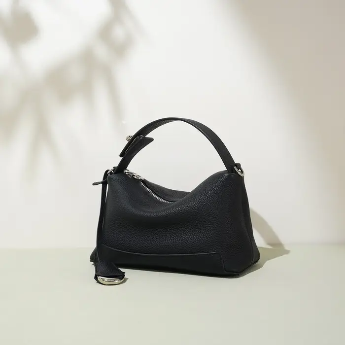 Sac à main en cuir de vache véritable pour femmes