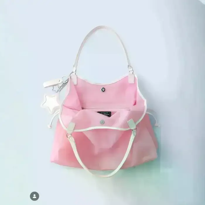 Sac à main transparent en PVC couleur bonbon
