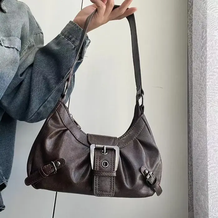 2025 printemps vente chaude Maillard Style rétro petit sac épicé fille Y2K Wasteland