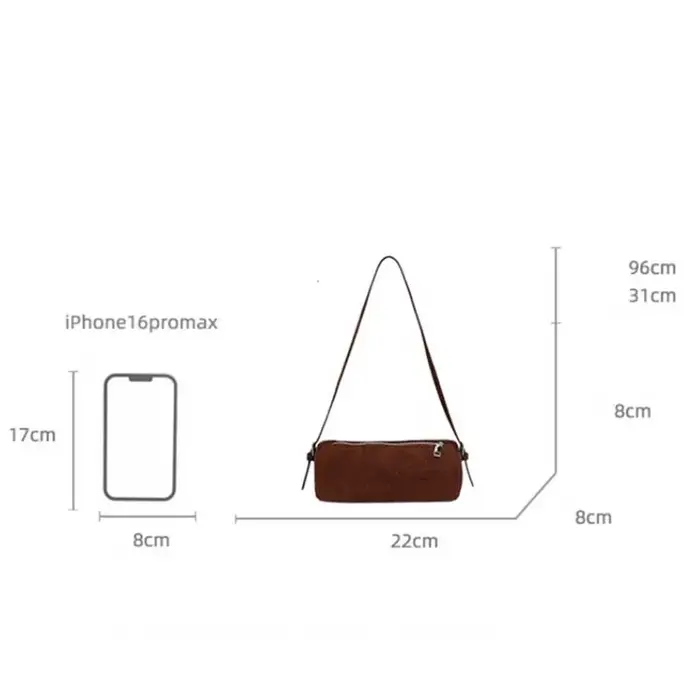 Sac à bandoulière en suède