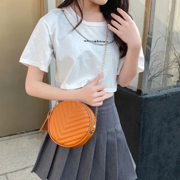 Nouveau petit sac rond sac à bandoulière mode rétro sacs