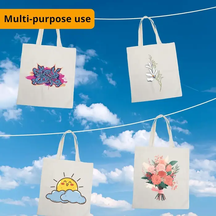 Paquet de 6 sacs fourre-tout en toile