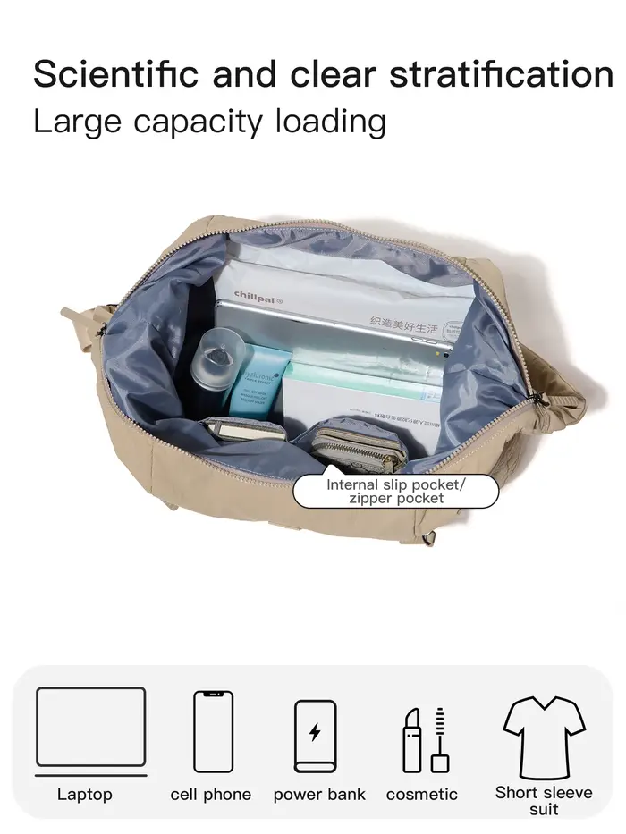 EPOL grand sac à bandoulière pour femme en Nylon sac