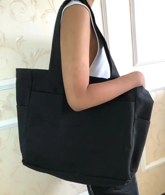 Sac fourre-tout en Denim Vintage, sac à bandoulière rétro de grande capacité, sac à main décontracté