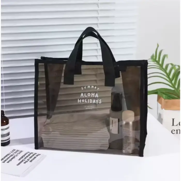 Sac à bandoulière pour femmes à double poignée, sac fourre-tout pliable en nylon, sac à main brodé t