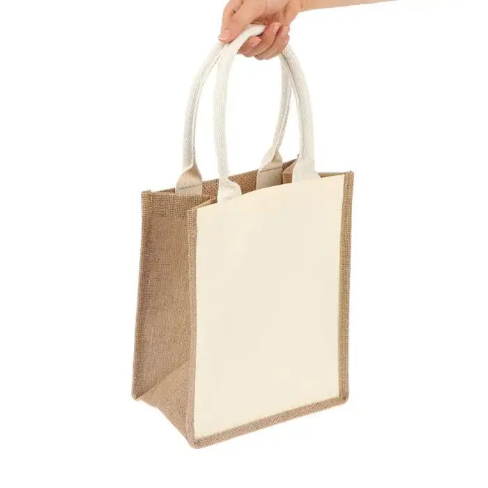 Sacs de courses en jute portables et réutilisables