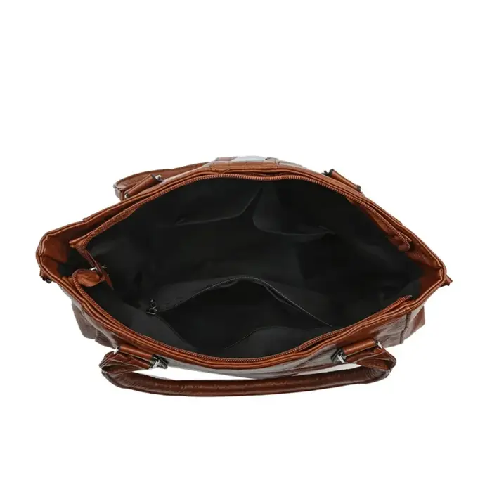 Sac à main vintage en cuir souple pour femme