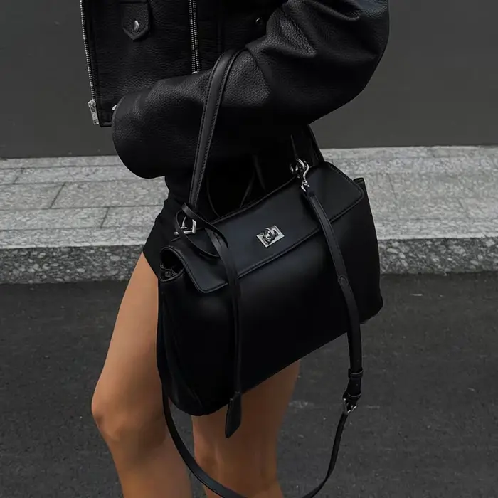 Sac fourre-tout tendance en cuir haut de gamme