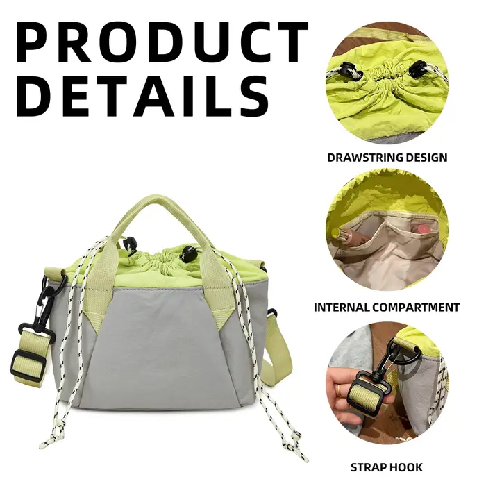 Niche Mini Petit sac léger et simple à cordon pour rouge à lèvres