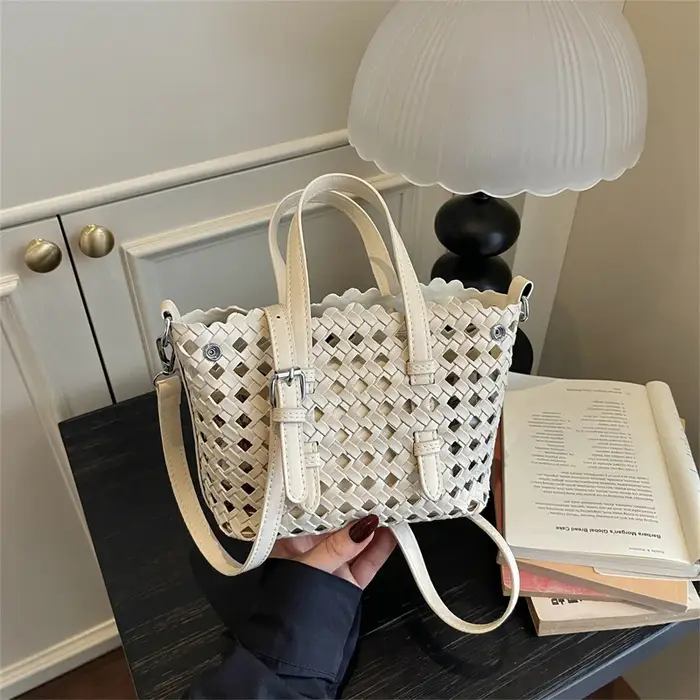 Sac cabas chic style français ajouré pour femme