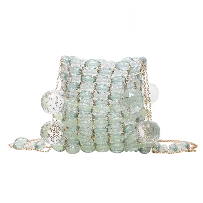 Sac à main en acrylique perlé pour filles, mini sac à bandoulière, personnalisé, initié à JOSingle, 