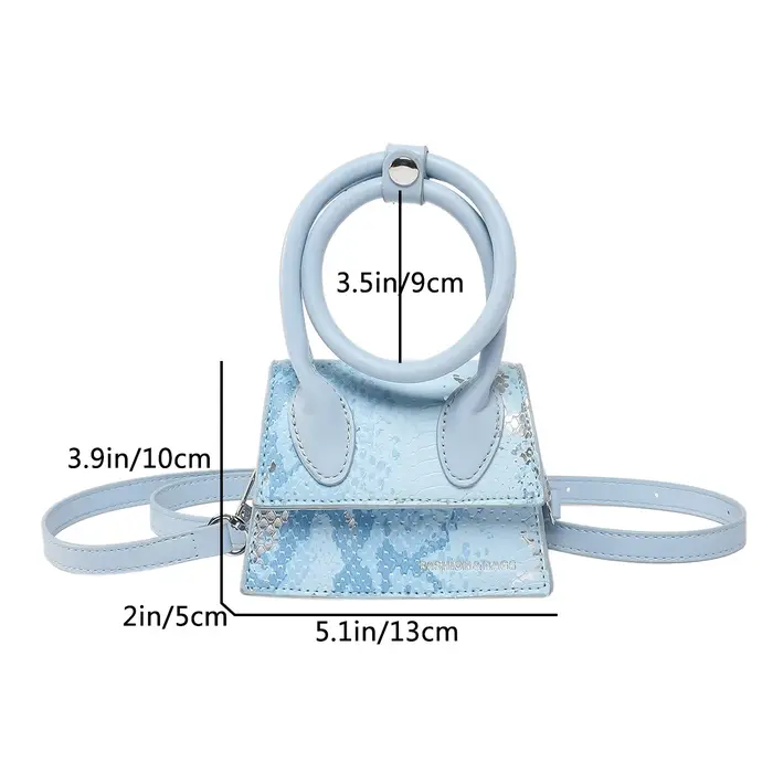 Sac à bandoulière Chic argenté pour femmes