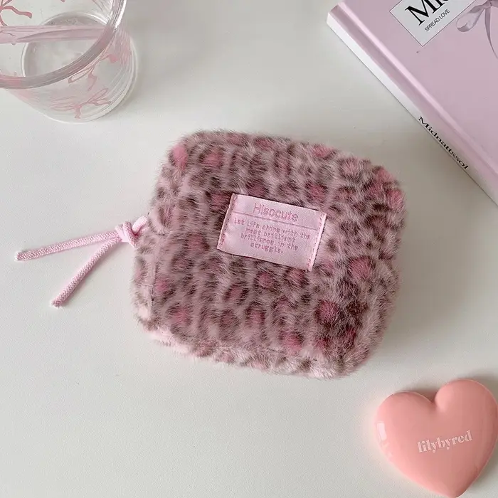 Nouvelle pochette de maquillage imprimé léopard, sac à cosmétiques de grande capacité, sac pour serv