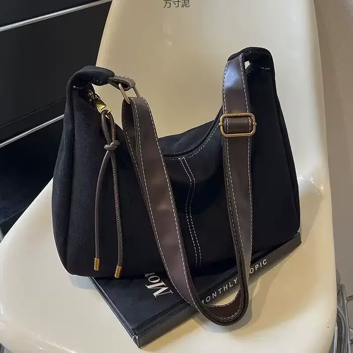 Nouveaux sacs à main pour femmes à la mode rétro grande capacité en cuir PU sac à bandoulière automne et hiver