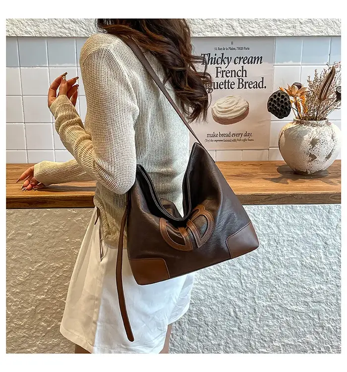 Sac Hobo Vintage en Faux cuir pour femmes