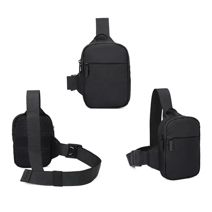 Mini sac de poitrine en nylon imperméable pour hommes et femmes
