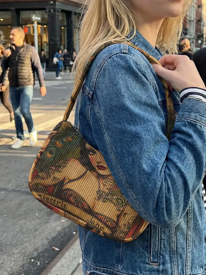 Sac à bandoulière tendance avec imprimé Pin-up Girl vintage