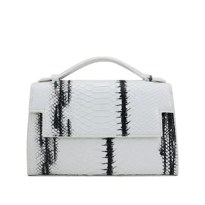 Sac à main monogramme en cuir pour femme, pochette à motif, sac à main en cuir pour femme, mode init
