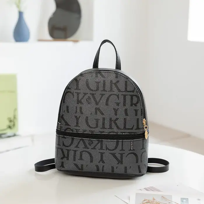 Mini sac à dos mode rétro sac à bandoulière petit mignon sac à main en cuir PU