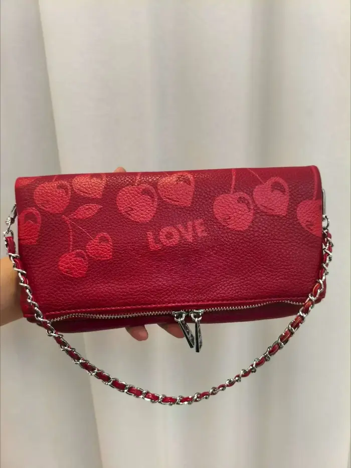 Nouveau Sac à Bandoulière Femme Marron Double Polaire ZV Design Luxe Décontracté Rétro Sac Ailes