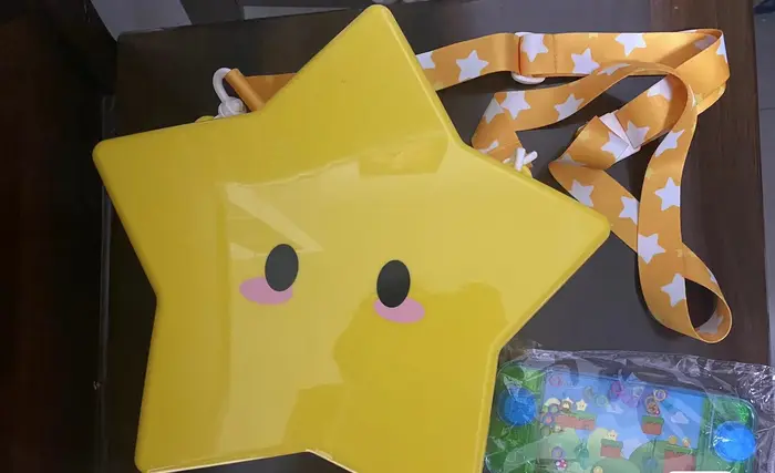 Sac bandoulière lumineux en forme de seau à popcorn