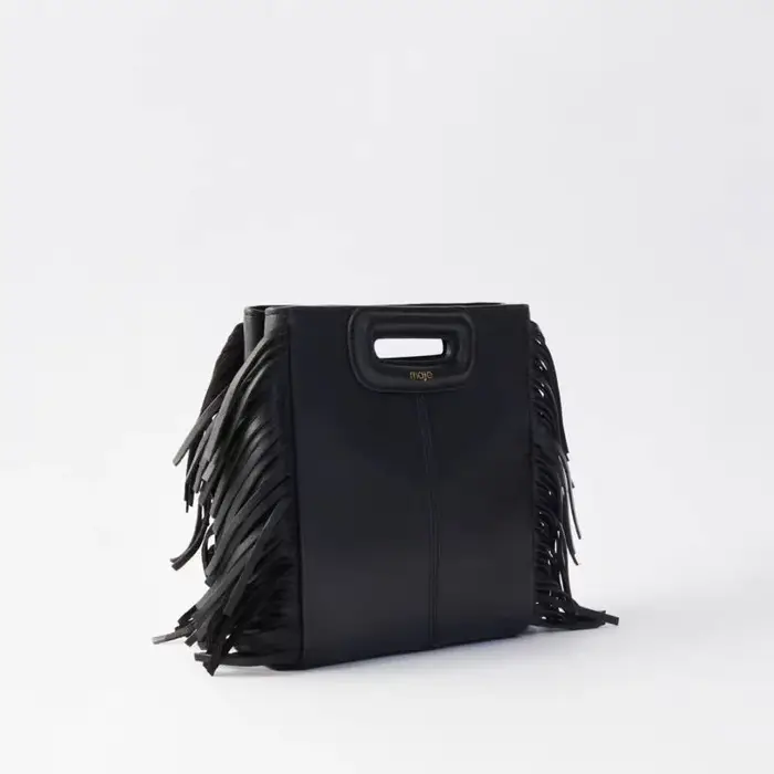 Sac à franges noir classique pour femme