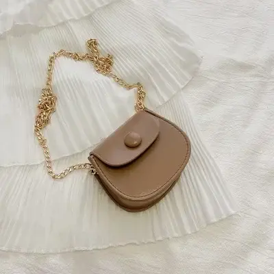 Nouveau Mini sac à bandoulière pour femmes mode couleur unie chaîne sac à bandoulière petit écouteur
