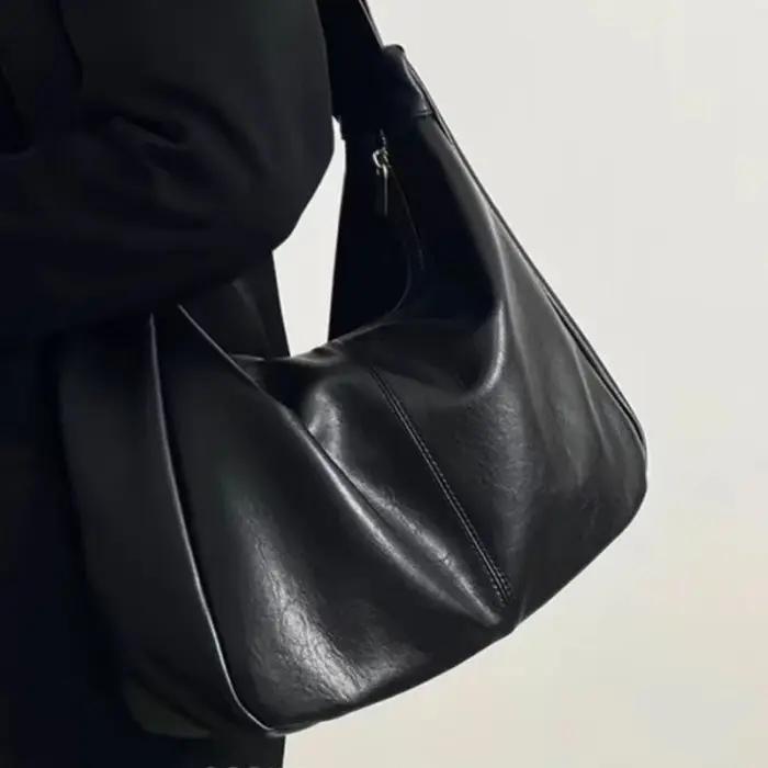 Sacs fourre-tout tendance en cuir PU souple pour femmes – Grands