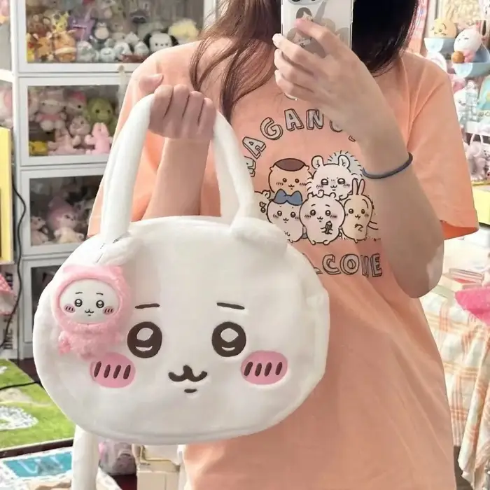 Nouveau sac fourre-tout mignon en peluche chikawas