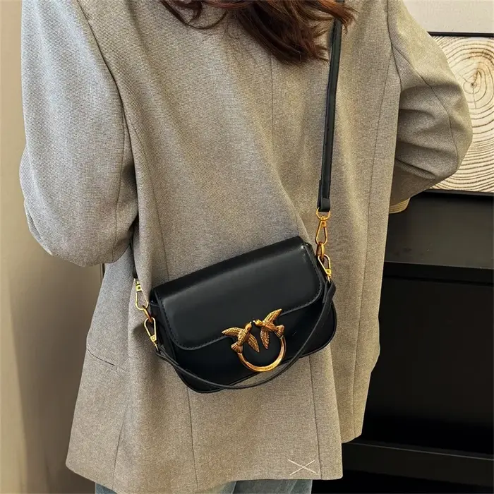 Mini sac à bandoulière élégant rétro avec chaîne de luxe