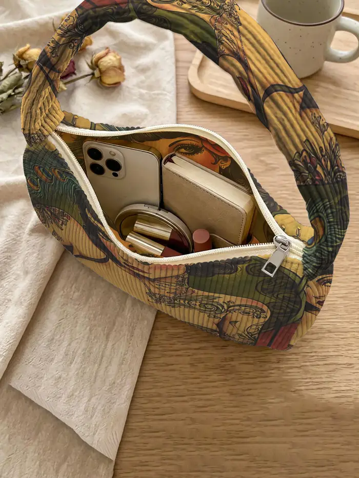 Sac à bandoulière tendance avec imprimé Pin-up Girl vintage
