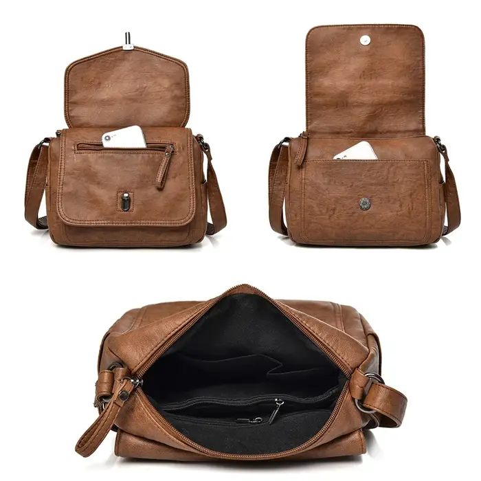 Sac à Main en Cuir de Marque de Luxe pour Femme