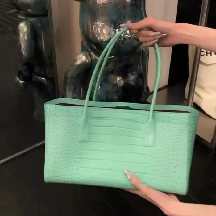 Sac à bandoulière de luxe en cuir de crocodile de style européen et américain