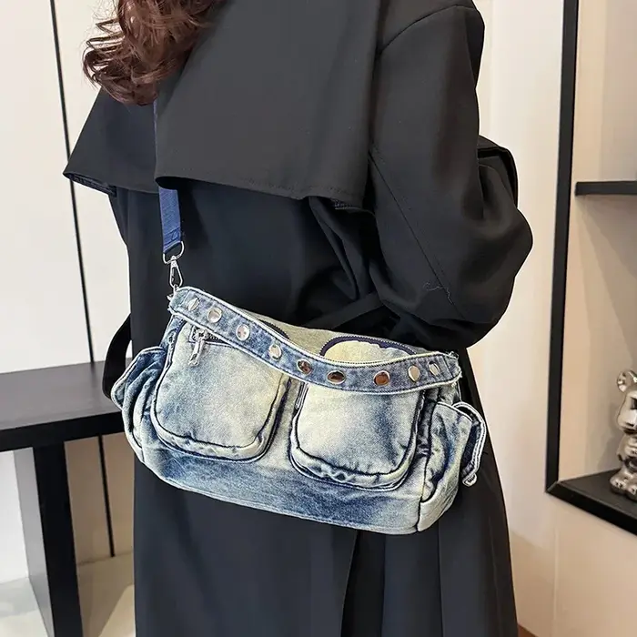 Denim Vintage bandoulière sac