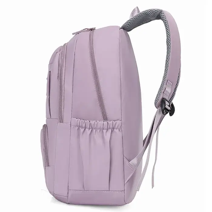 Sac à dos tendance de couleur unie pour étudiants