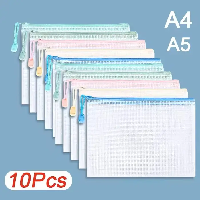 Sac de rangement à fermeture éclair en PVC imperméable