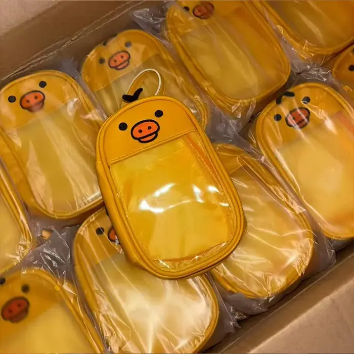Porte-monnaie Kawaii Rilakkuma Kiiroitori en forme de poussin jaune