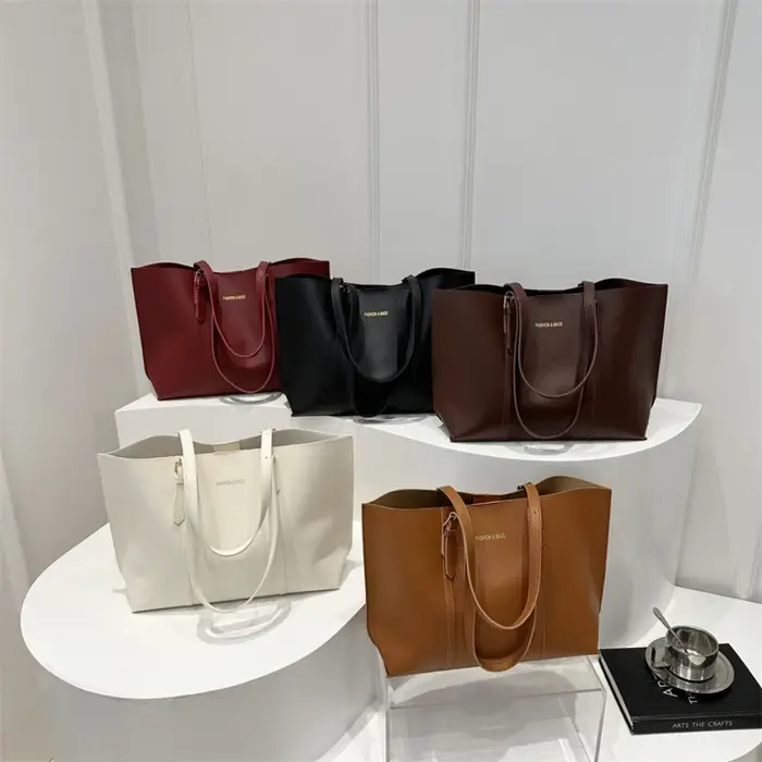 Sac pour femme grande capacité sacs fourre-tout en cuir souple décontracté polyvalent sac à main à bandoulière unique