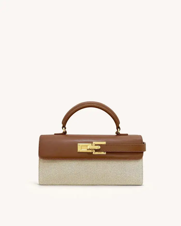 JW Pei petit carré Niche Sac à main bandoulière Mini Melad tissé Sac poignée supérieure sacs