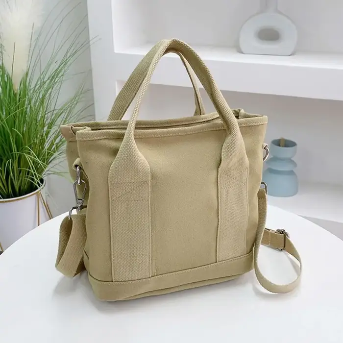 Sac à bandoulière multi-poches de Style japonais, sac à main en toile de grande capacité, sac à Mess
