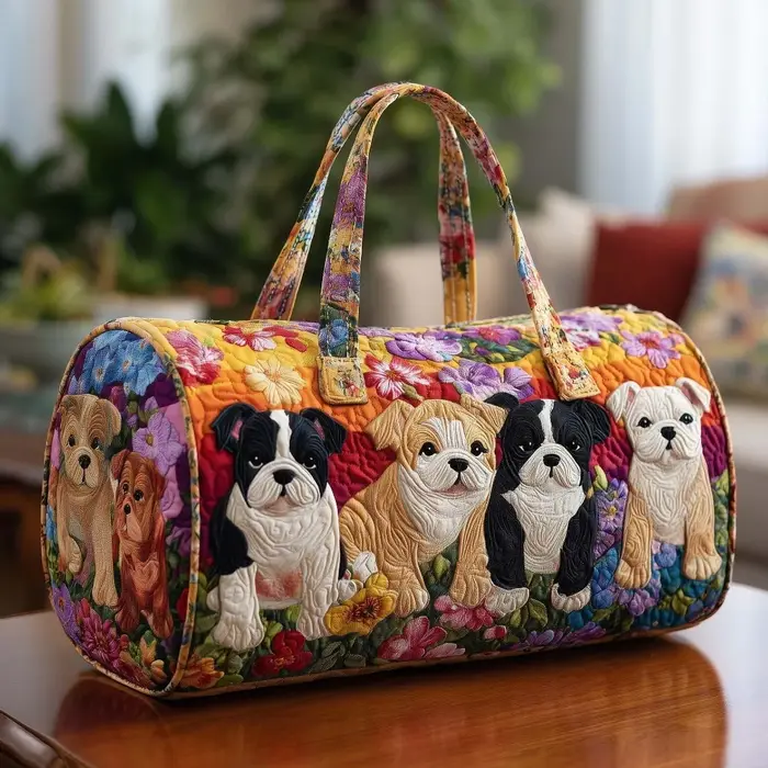 Sac fourre-tout pour femmes avec motifs de chiens
