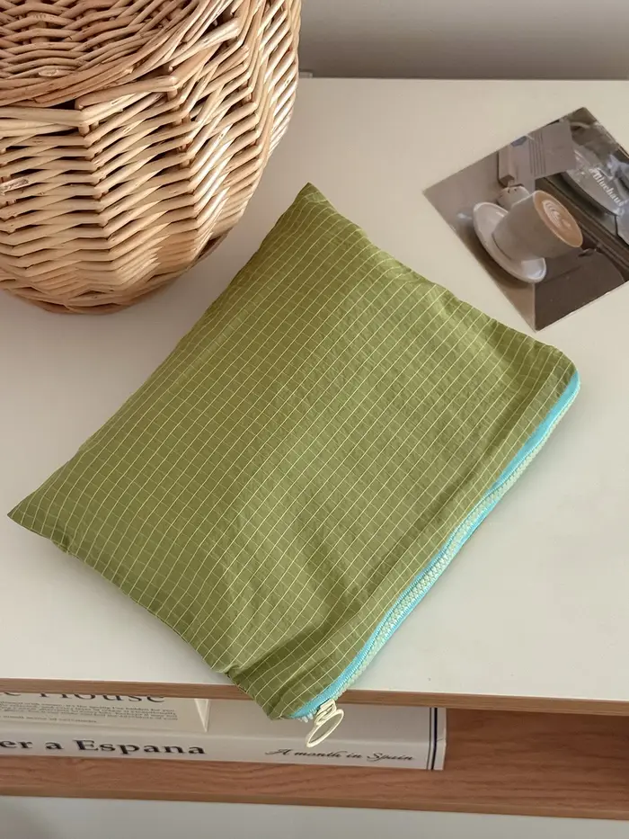 Pochette de maquillage Airfriend Simple pour femme, grande capacité, organiseur de voyage, mini sac de rangement pour rouges à lèvres et maquillage