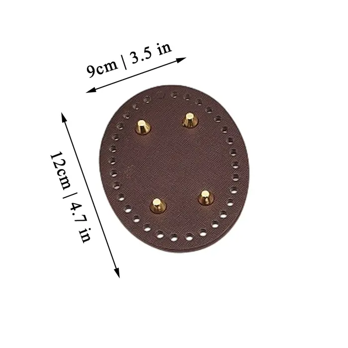 Kit de fabrication de sacs DIY 3 pièces avec sangle d'épaule en cuir PU et base de sac seau