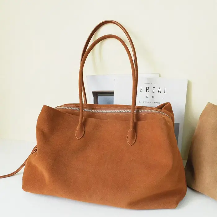 Sac fourre-tout en daim 40cm pour femmes