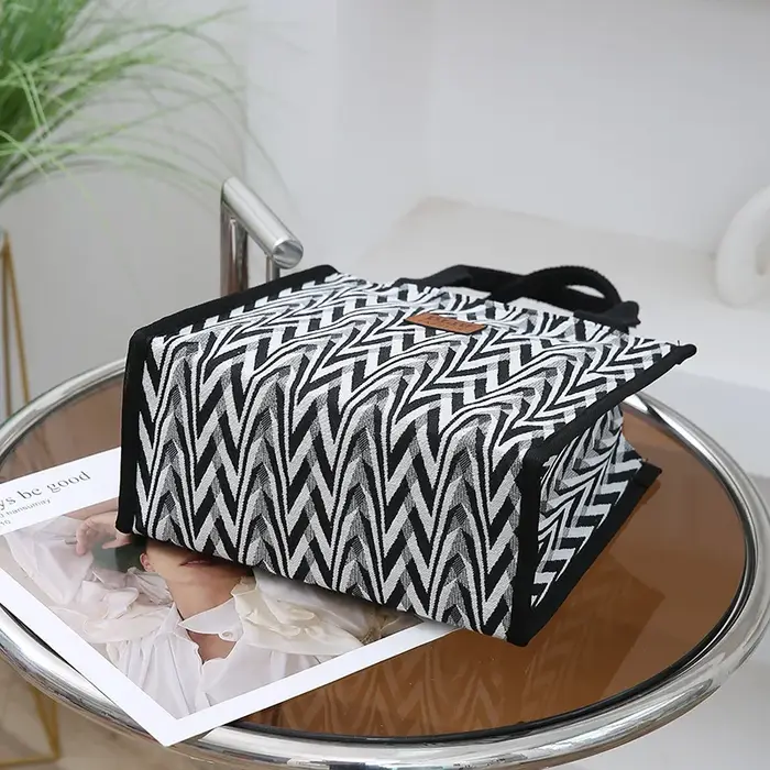 Sac fourre-tout en toile à motif Chevron