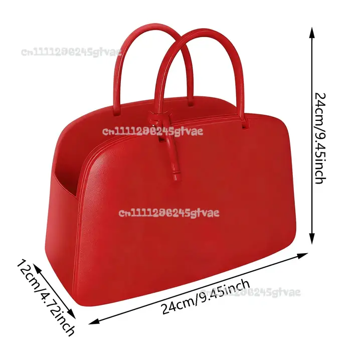 Sac à main rétro en cuir créatif Queen 2 rouge
