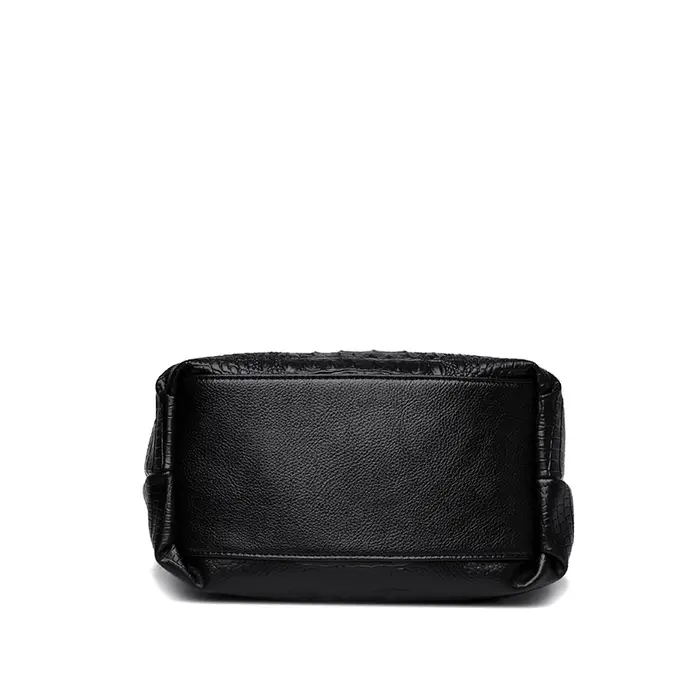 Sac pour femme simple à motif crocodile de grande capacité