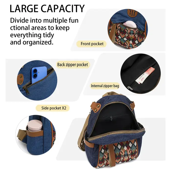 Sacs pour femmes 2026 Nouveau sac bandoulière en toile pour femme