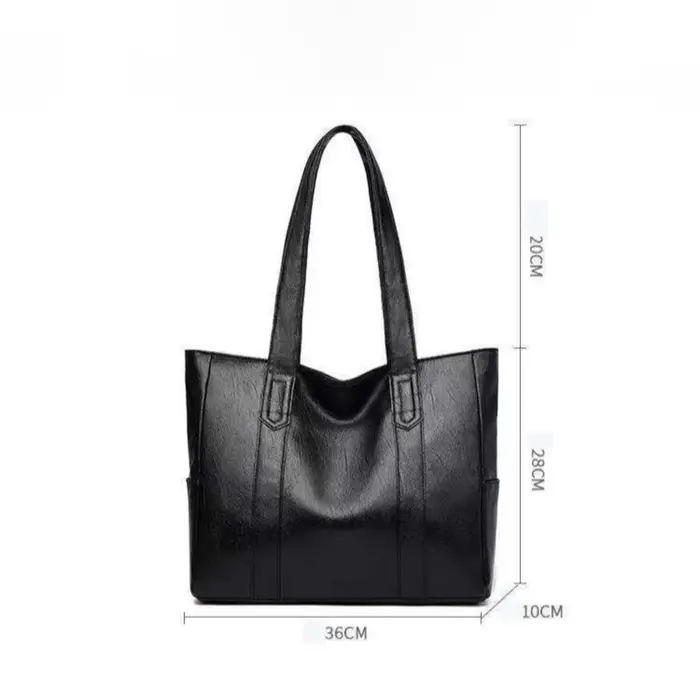 Sac fourre-tout en cuir pour femme, Rich an Wanita, Besar initié, Perempuan